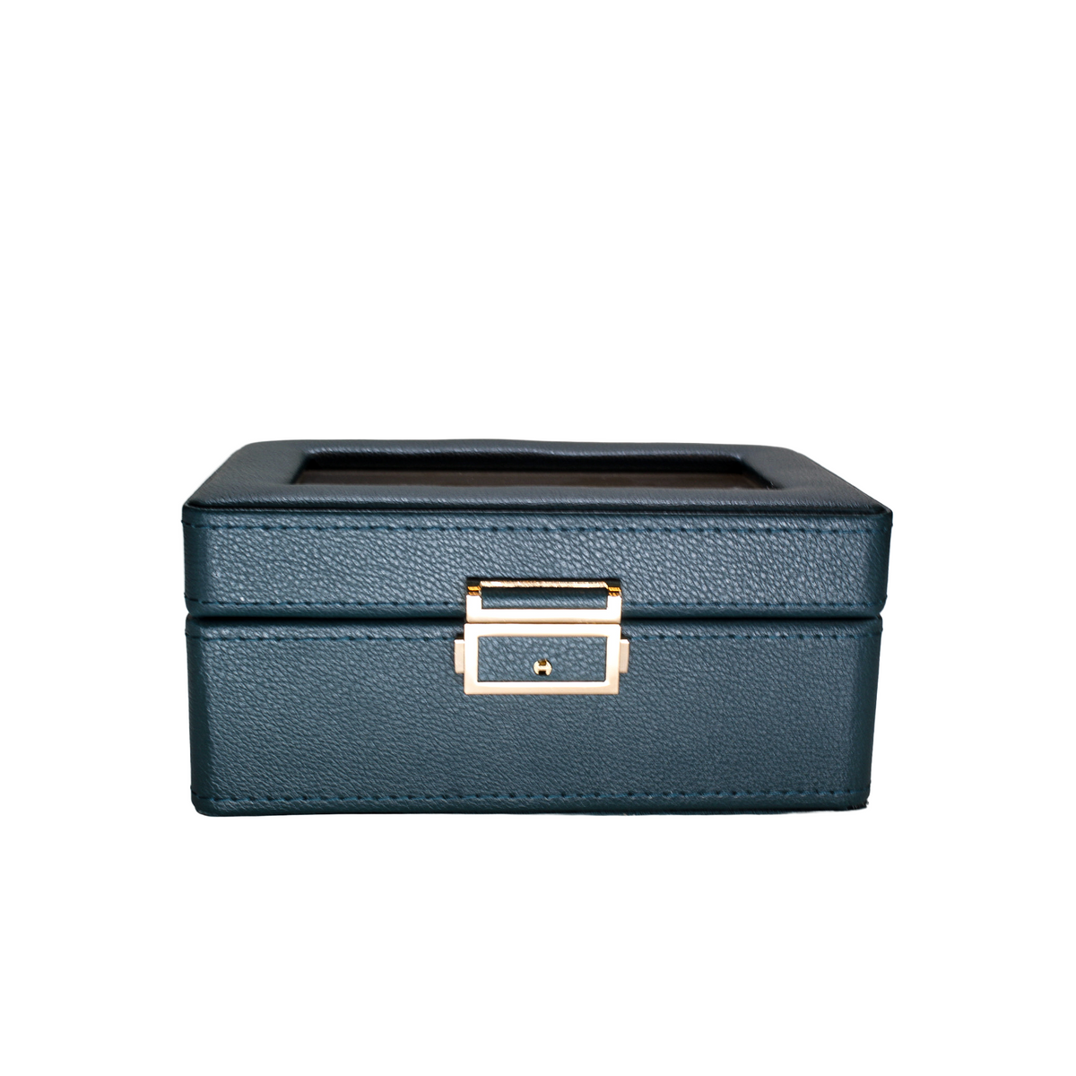 Organizador de 3 Relojes Verde con Interiores Beige
