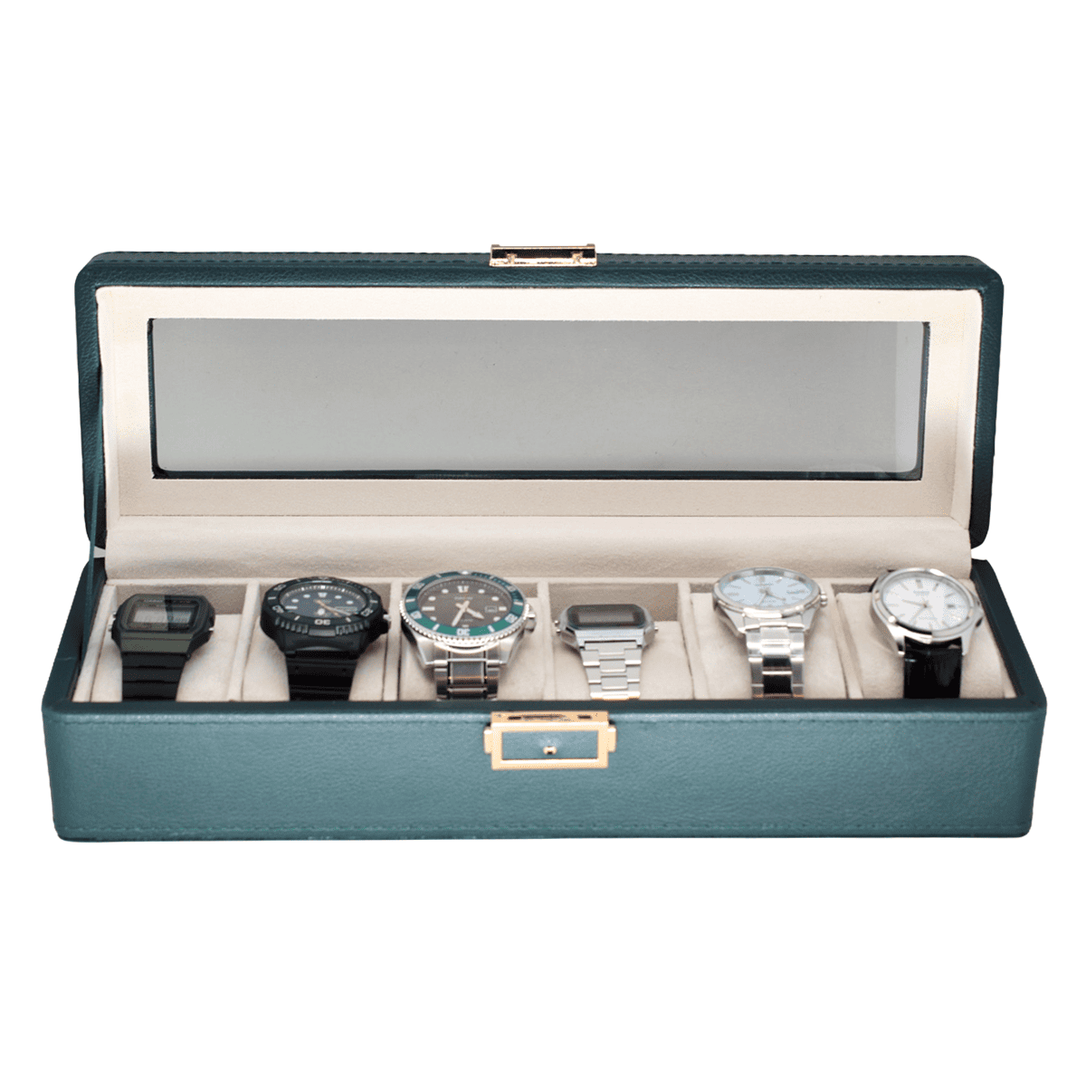 Organizador de 6 Relojes Verde