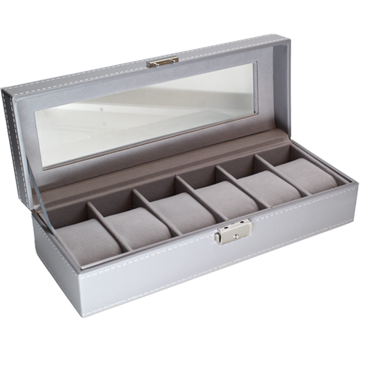 Organizador de 6 Relojes Gris