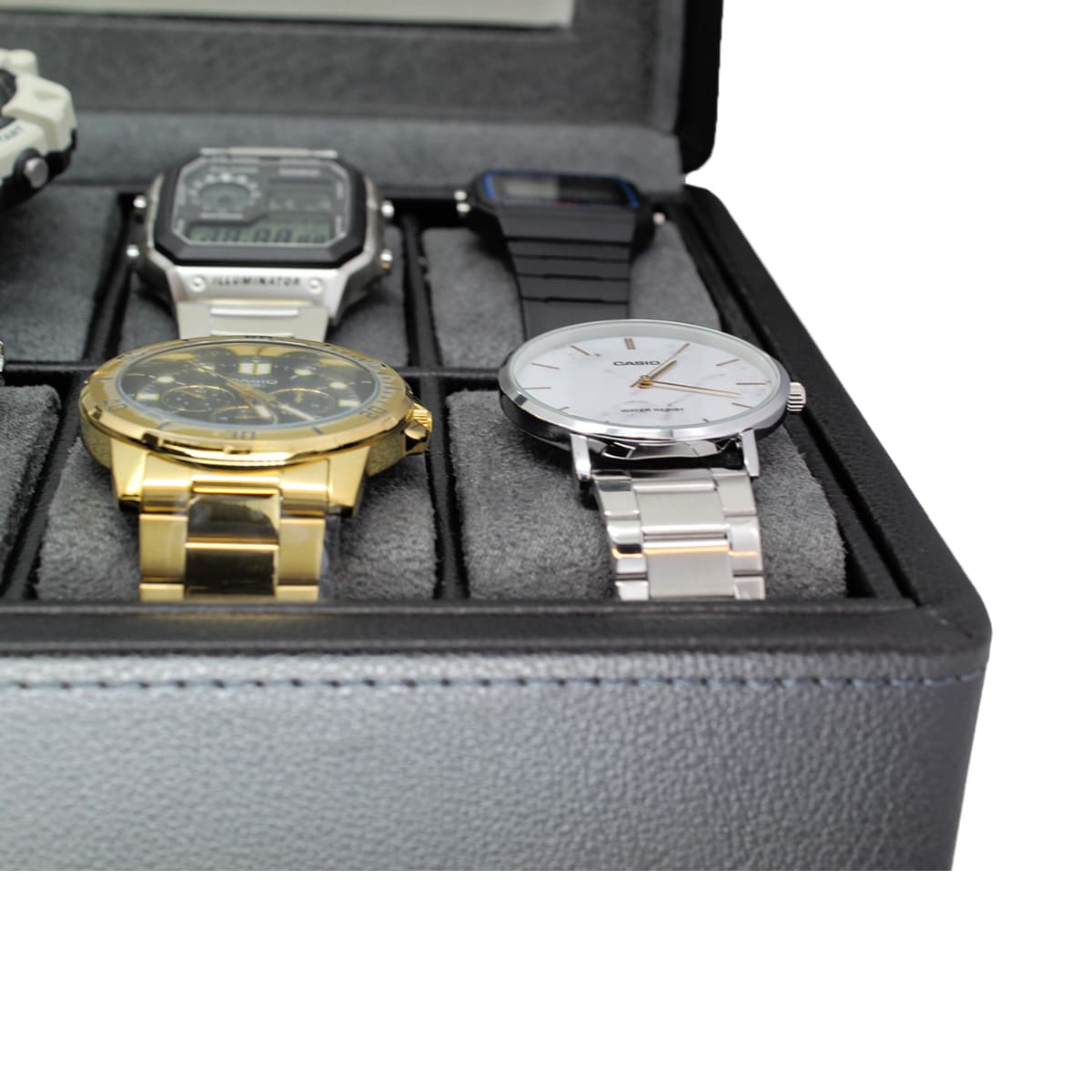 Organizador de 12 Relojes Negro