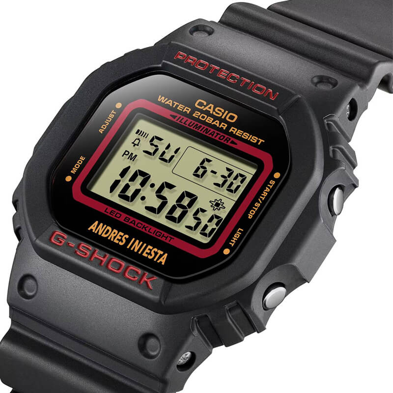 Reloj Digital G-Shock Hombre DW-5600AI-1D - Andrés Iniesta