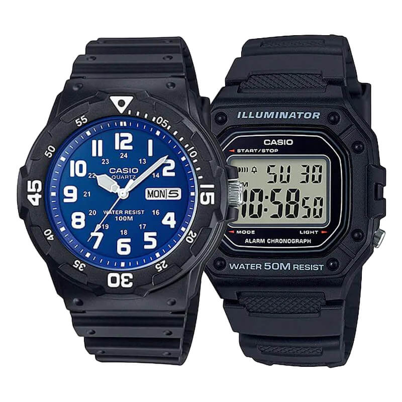 Pack Relojes Casio MRW-200H y W-218H – Resistencia y Estilo Deportivo