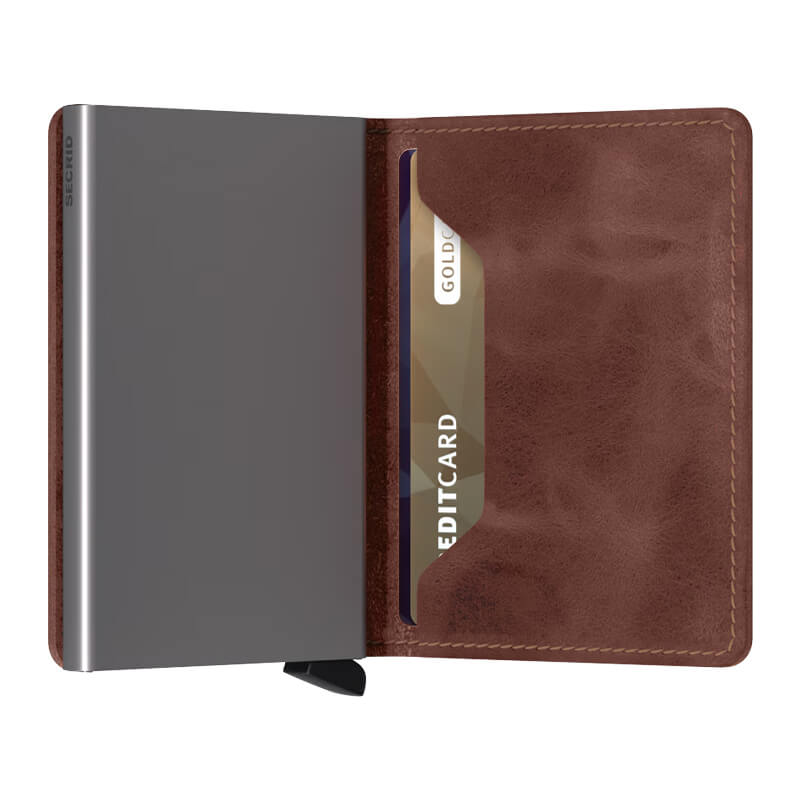 Billetera Slimwallet Secrid Vintage Brown