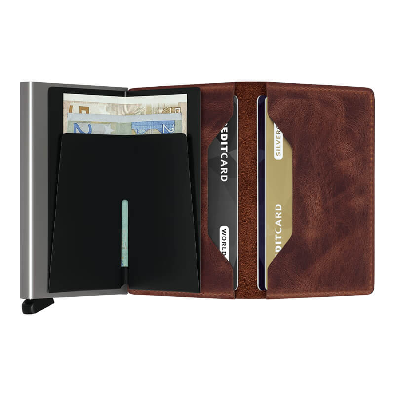 Billetera Slimwallet Secrid Vintage Brown