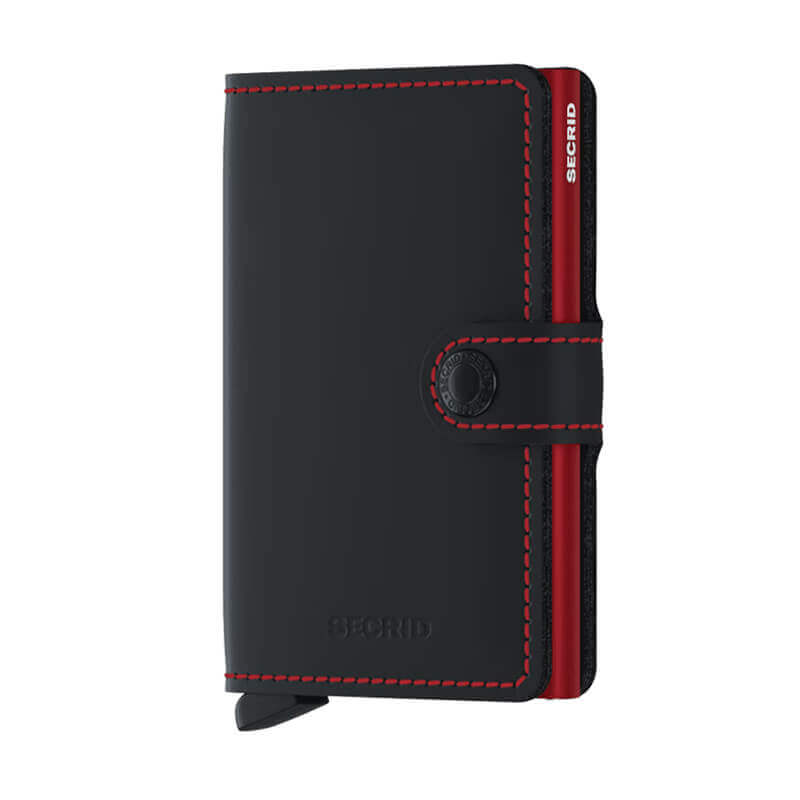 Miniwallet Secrid Matte Black & Red