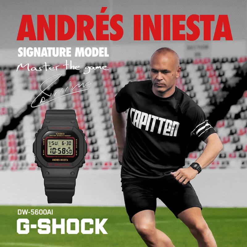Reloj Digital G-Shock Hombre DW-5600AI-1D - Andrés Iniesta