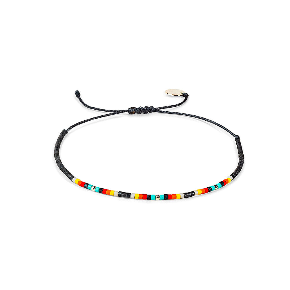 Pulsera Chenoa con Mostacillas de Plata