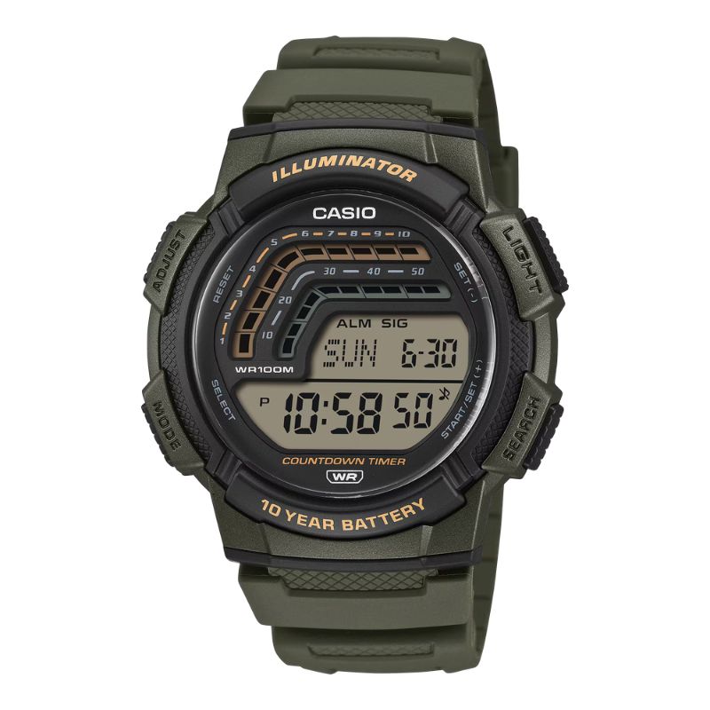 Reloj Digital Casio Hombre WS-1800-3AVDF