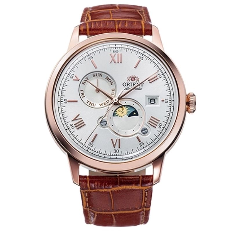 Reloj Automático Orient Hombre Bambino Sun & Moon RA-AK0801S
