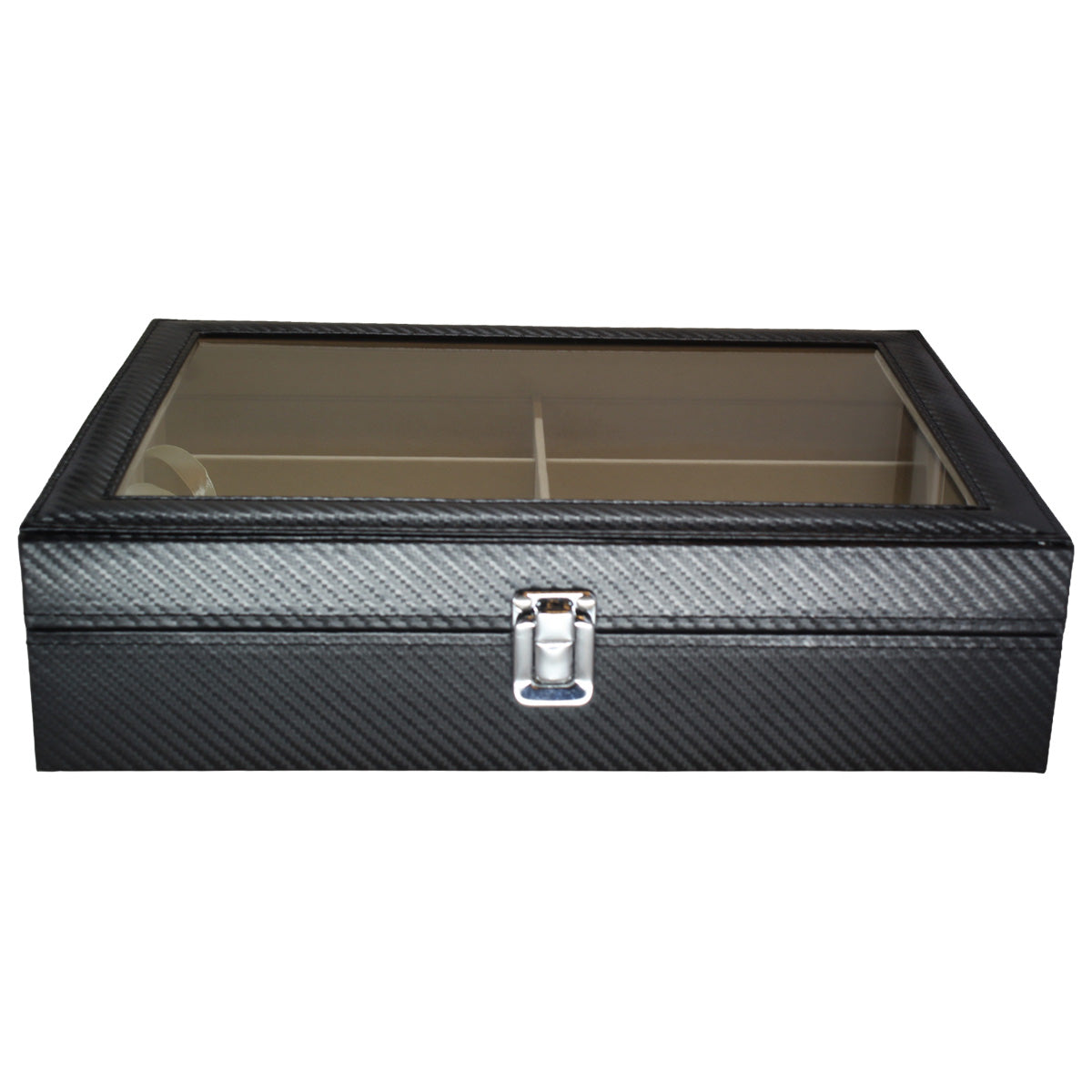 Organizador Negro de 8 Lentes con Interiores Beige