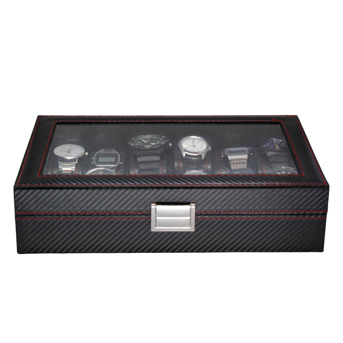 Organizador de 12 Relojes Negro