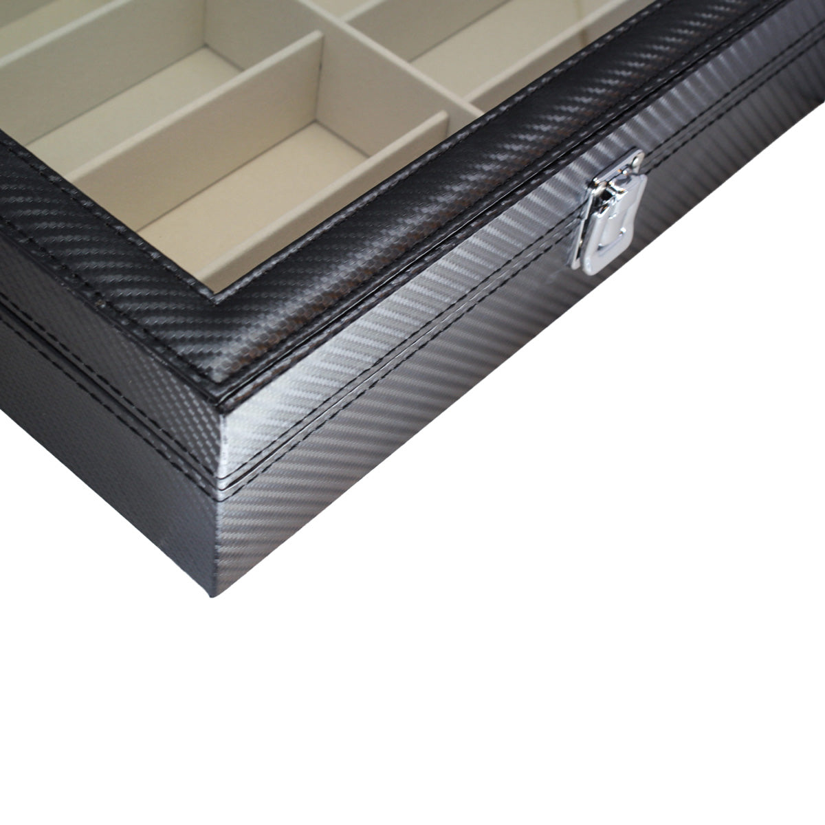 Organizador Negro de 8 Lentes con Interiores Beige