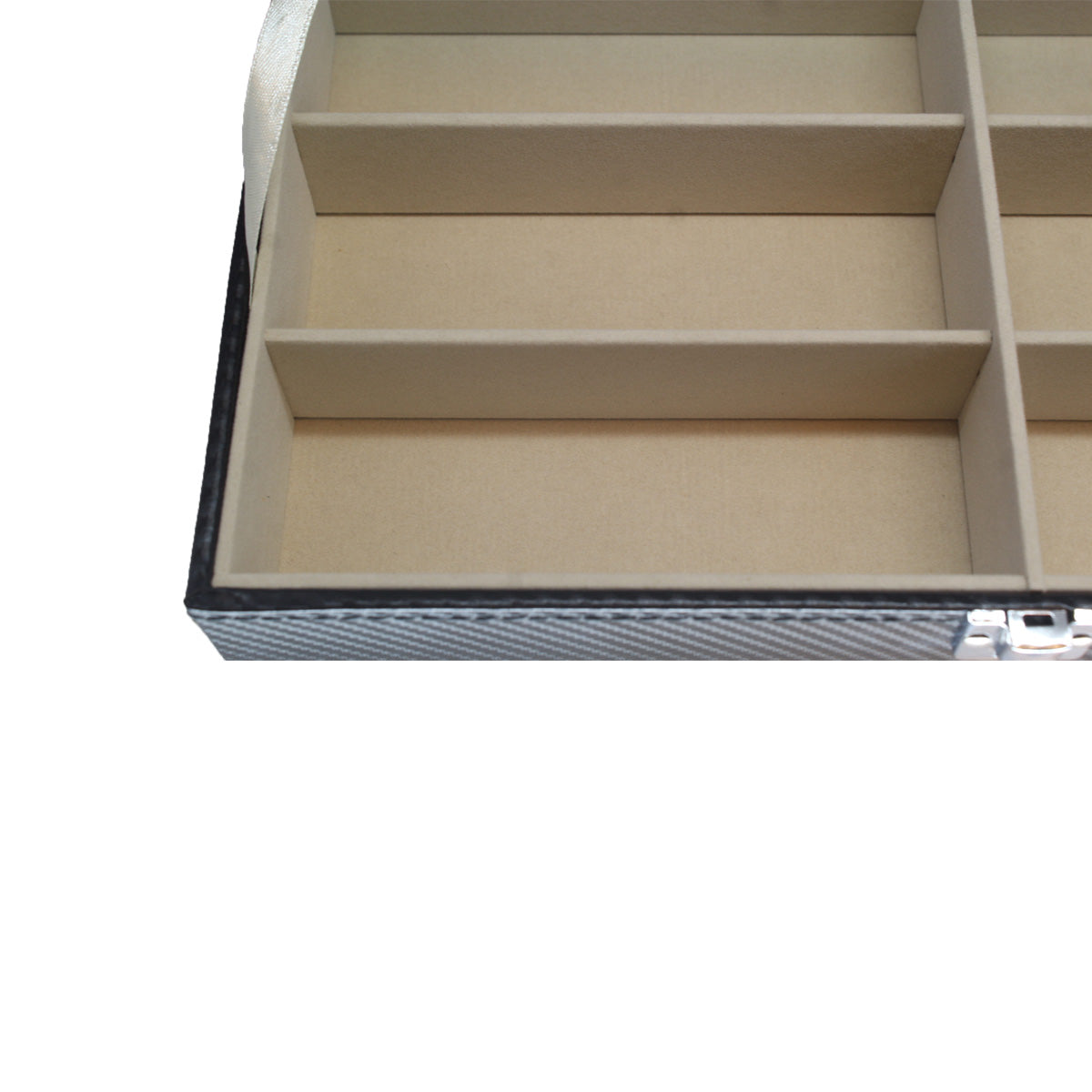 Organizador Negro de 8 Lentes con Interiores Beige