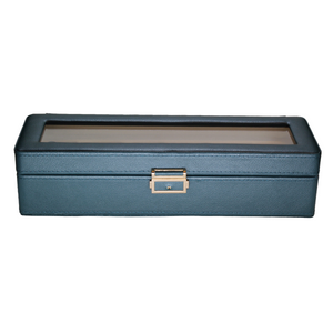 Organizador de 6 Relojes Verde con Interiores Beige