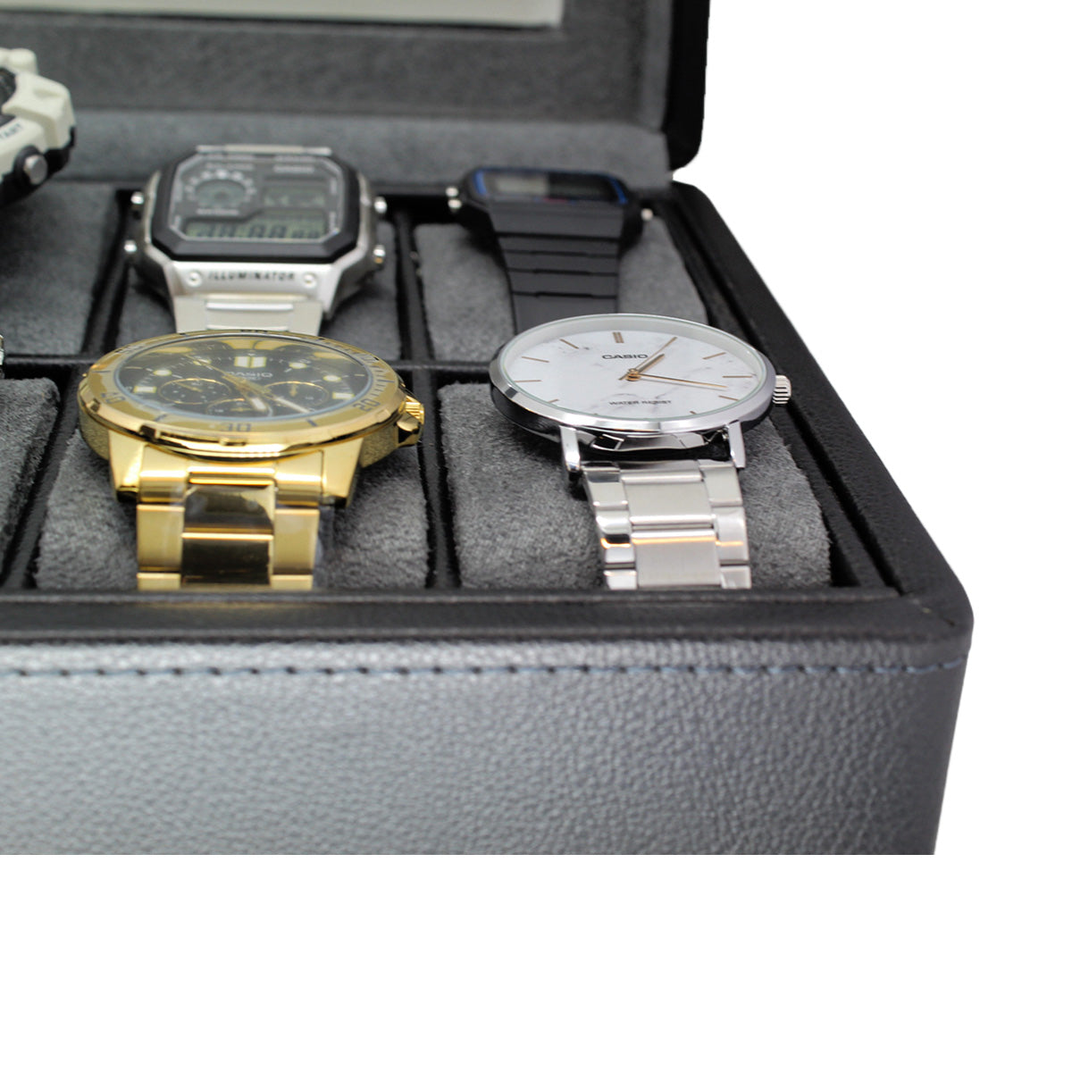 Organizador de 12 Relojes Negro