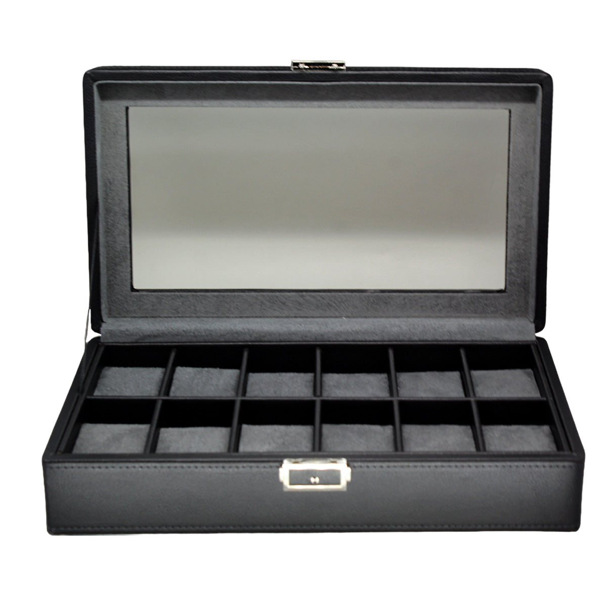 Organizador de 12 Relojes Negro