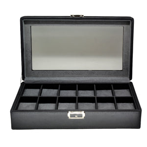 Organizador de 12 Relojes Negro