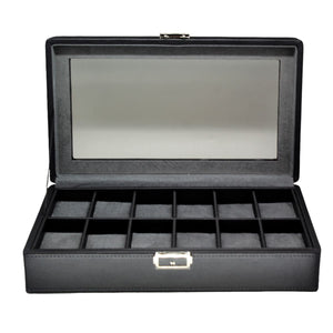 Organizador de 12 Relojes Negro