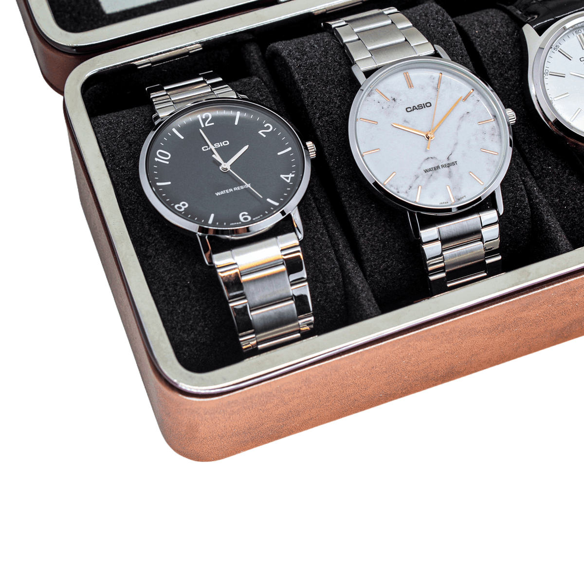 Organizador de 6 Relojes Café