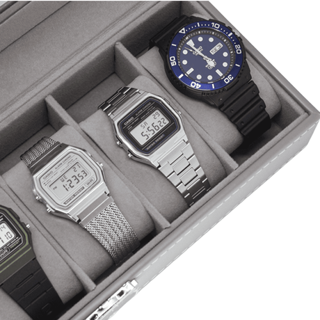 Organizador de 6 Relojes Gris