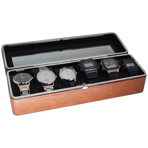 Organizador de 6 Relojes Café