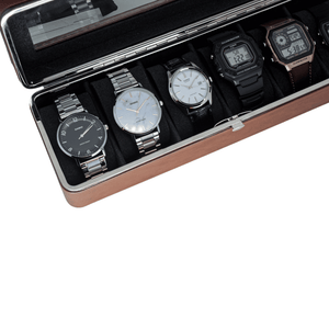 Organizador de 6 Relojes Café