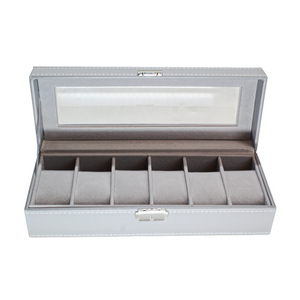 Organizador de 6 Relojes Gris