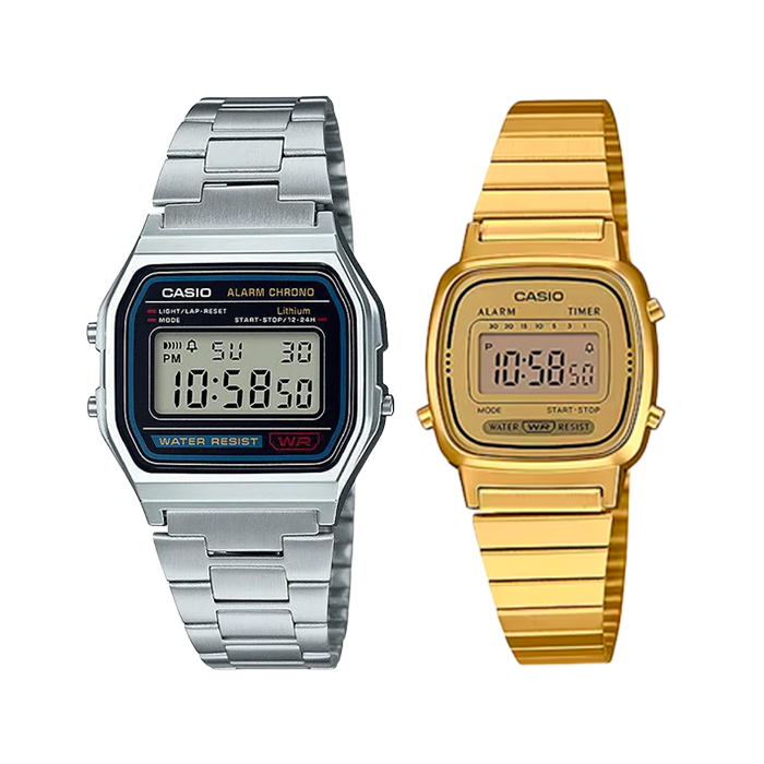 Pack Casio Vintage - Dorado y Plateado