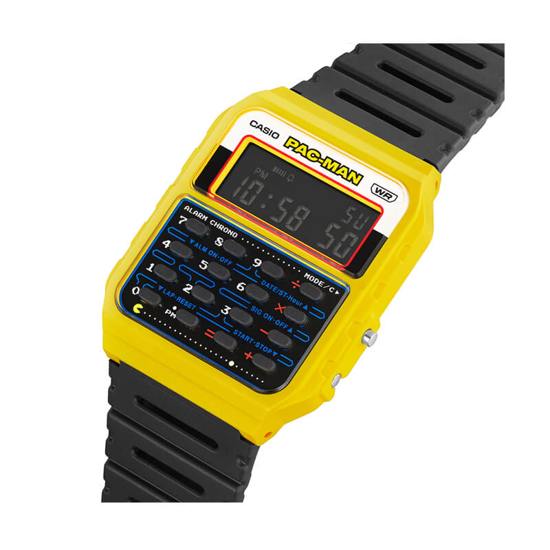 Reloj Casio Calculadora Unisex CA-53WPC-1B Pac-Man – La Relojería.cl
