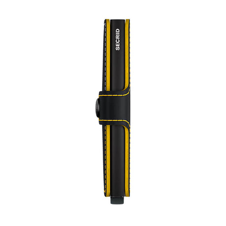 Miniwallet Secrid Matte Black & Ochre
