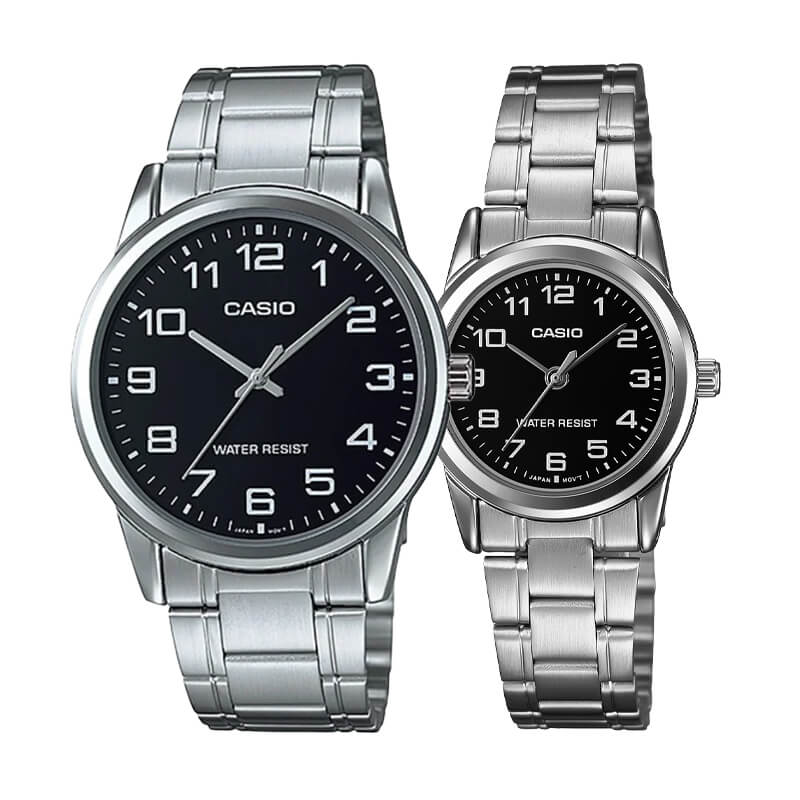 Pack Relojes Casio Clásicos en Acero – Para Él y Para Ella