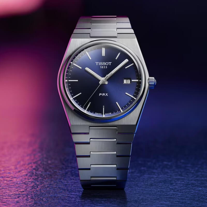 Tissot T-Classic Uomo T1374101104100, Quarzo, Quadrante Blu, Cinturino In Acciaio Argento, 10 Bar - 4