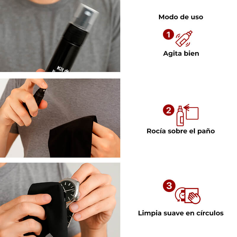 Kit de Limpieza para Relojes y Lentes