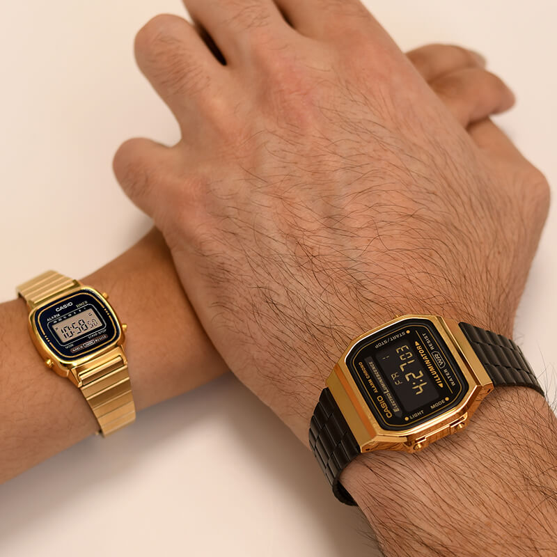 Pack Casio LA-670WGA & A-168WEGB – El Match Perfecto en Dorado y Negro