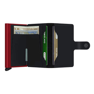 Miniwallet Secrid Matte Black & Red