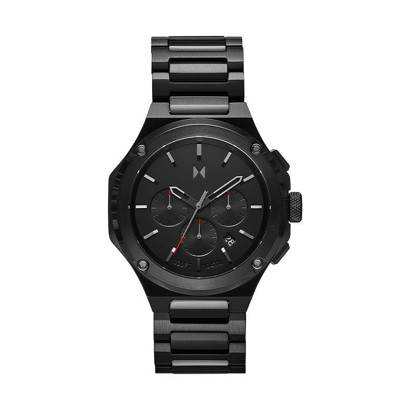 Shops reloj metalico negro hombre