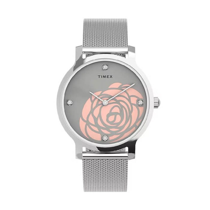 Reloj timex mujer plateado hot sale