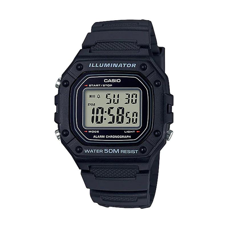Reloj Casio Deportivo W-218H-1AVDF Resina Digital Negro Hombre W-218H-1AVDF ILLUMINATOR