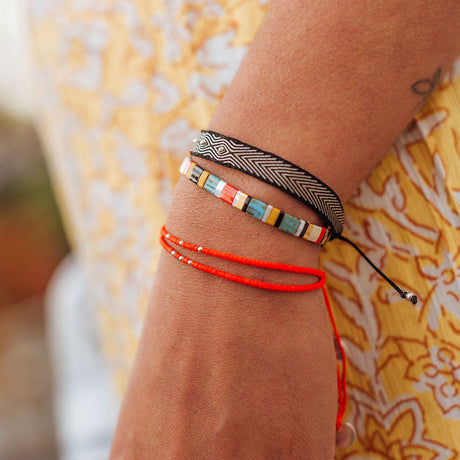 Pulsera Doble Roja